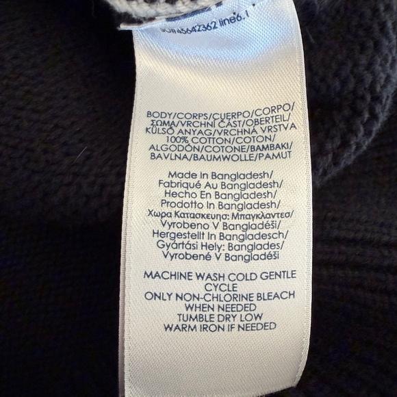 Chaps Men's Bear Christmas Ski Lodge Mockneck Sweater, Size Large - Picture 9 of 9